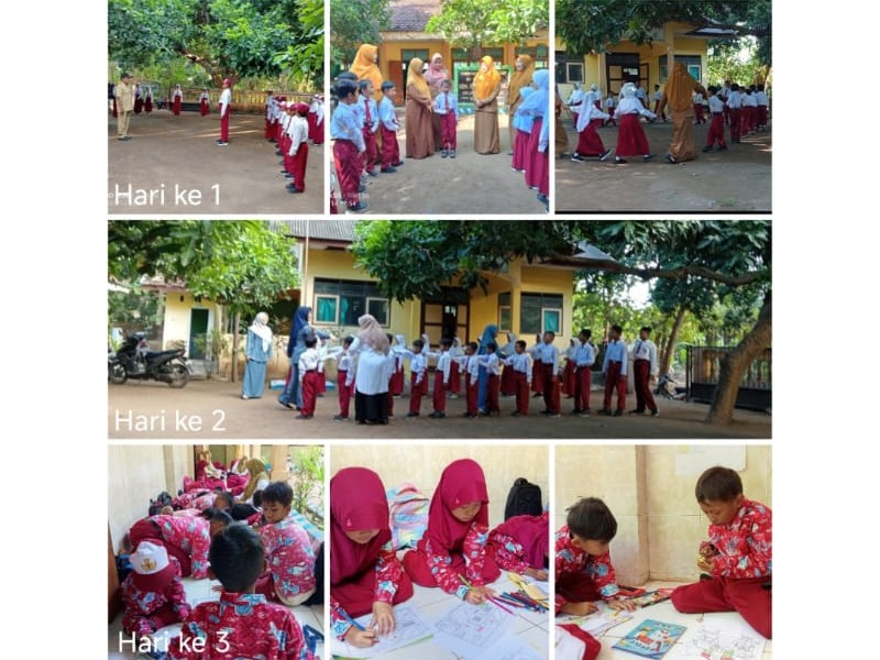 Kegiatan MPLS (Masa Pengenalan Lingkungan Sekolah) SDN 5 Jatibanteng
